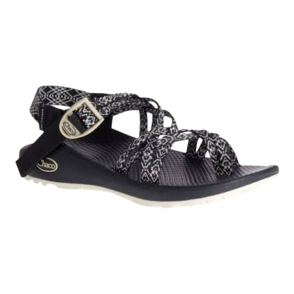 Chaco Shoes - Chaco Womens Z Cloud Black White Adjustable Strap Cushioned Hiking Sandal Size 9